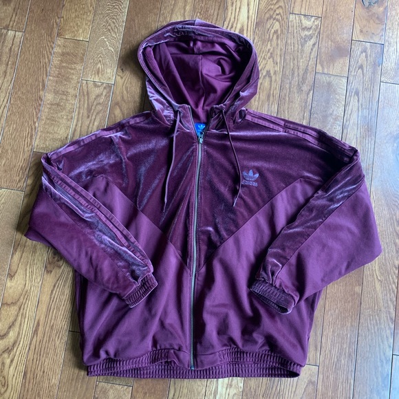 adidas suede track jacket